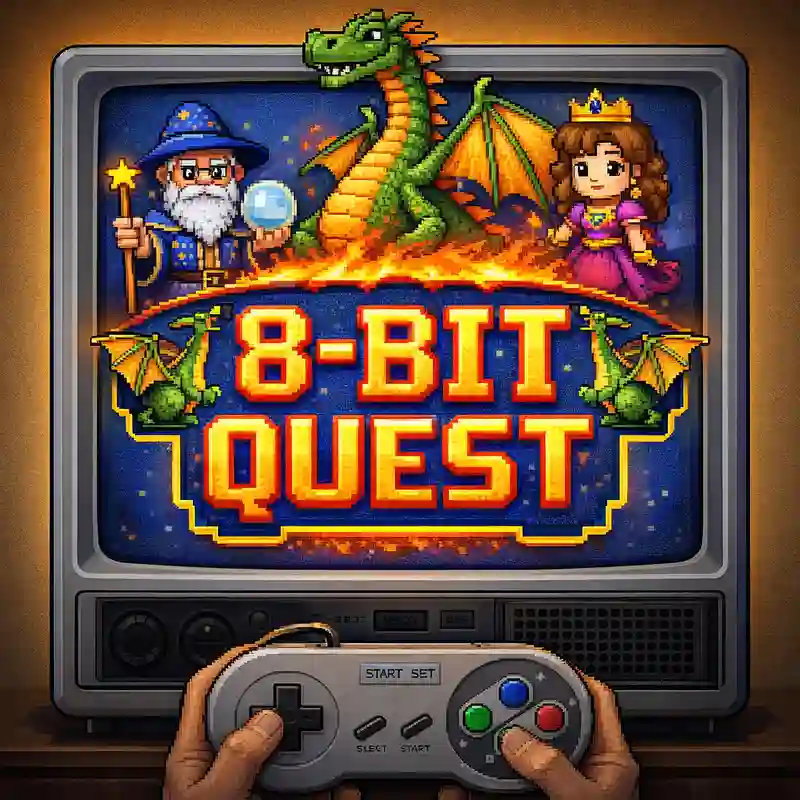 8-Bit Quest online casino slot game interface