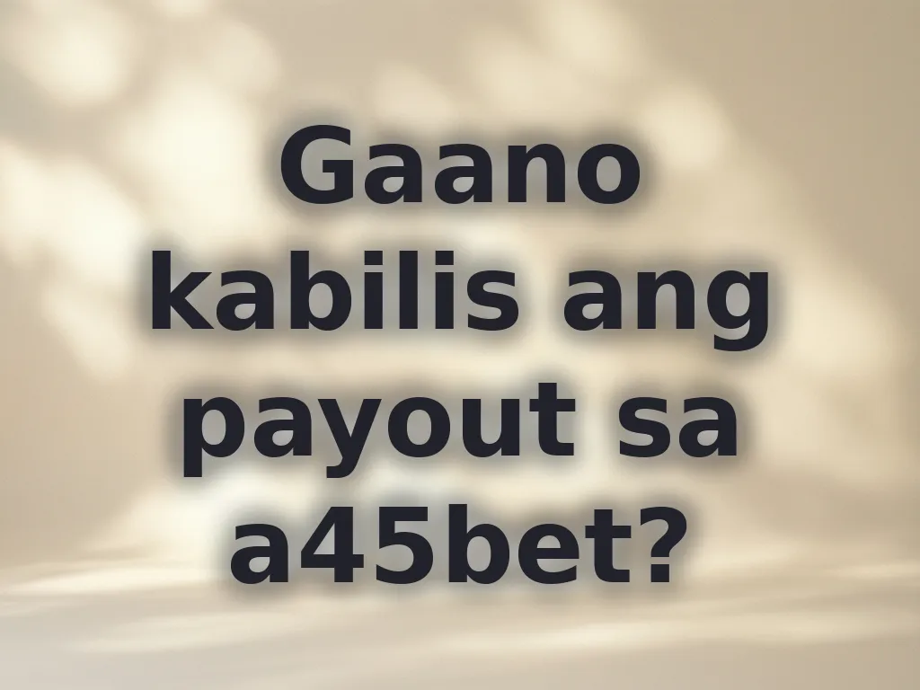 Bilis ng payout